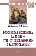 Российская экономика за 30 лет-путь от проебразований к разочарованиям